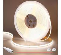 GOMING Tira LED COB 24V Blanco Natural 4000K 10M CRI 93+ 6300lm Luminiscencia Lineal Alta Densidad 312LED/M No Impermeable IP20 Luces LED para Sala Estar Dormitorio Armario(Sin Alimentación)