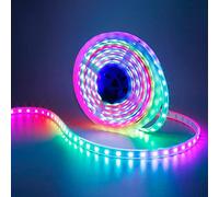 GOMING WS2812B 5V Tira LED Direccionables 5M 300LED IP67 Carcasa Impermeable 5050SMD PCB Blanca Flexible RGB LED Strip a Todo Color Dream Color Tira de LED(No Incluye Controlador y Alimentación)