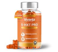 Gominolas 5HXT Pro 5HTP (sabor naranja) - 5 HTP alta potencia 200 mg extracto de semilla de Griffonia + vitamina B6 - Suplemento 5-HTP natural estandarizado al 10% - 90 gominolas veganas sin azúcar