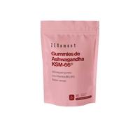 Gominolas Ashwagandha KSM-66 120 mg - 5% Withanólidos - 30 Gummies Veganas | Equivalente 1500 mg de raíz, Vitaminas B6 y B12 - Sabor Cereza, Sin Azúcares Añadidos - 1 Gummy al Día, 1 Mes - Zenement