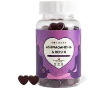 Gominolas Ashwagandha, Reishi y Tila sin Azúcar - Adaptógenos - 60 Gummies | Laboratorio farmacéutico español, sabor cereza, extracto Sensoril, B6 para el sistema nervioso, vegano, adultos