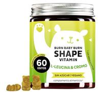 Gominolas Complejo de Nutrientes - Burn Baby Burn Shape Gummies Con Cromo, Biotina, Zinc, L-Leucina Y Extracto De Té Verde - 60 unidades (1 mes), Veganos, Sin Azúcar, Bears With Benefits