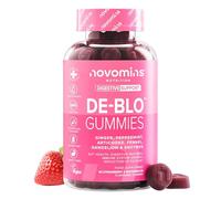 Gominolas De-Blo - Suplemento de Enzimas Digestivas - con Bromelina, Inulina, Menta, Jengibre y Probióticos - para la Salud Intestinal - Sin Gluten y Vegano - 60 Gominolas - Novomins