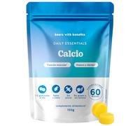 Gominolas de Calcio 500 mg - Daily Essentials - Contribuye al Funcionamiento Normal de Músculos, Huesos y Dientes - 60 unidades (2 meses), Sin Azúcar, Vegan - Bears with Benefits