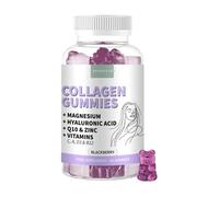 Gominolas de Colágeno con Magnesio y Ácido Hialurónico Sabor Mora - 60 Uds | Colágeno Marino Hidrolizado - Con Q10, Zinc, Vitaminas C, A, D3 y B12 - Para piel, pelo, articulaciones y huesos - ASPERILLEN
