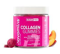 Gominolas de Colágeno Sin Azúcar - con Ácido Hialurónico, Vitamina C y Biotina Colageno Marino Hidrolizado Puro Tipo 1-60 Gominolas - Para la Piel, Articulaciones, Cartílagos y Cabello - Novomins