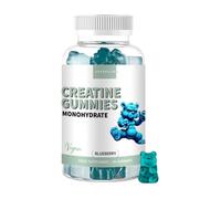 Gominolas de Creatina Monohidrato 2000mg Sabor Arándanos - 60 Unidades | 100% Creatina Monohidratada - Potencia muscular y rendimiento físico - Fórmula vegana sin gluten - ASPERILLEN