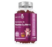Gominolas de Hierro y Vitamina C Para Niños, Sabor a Frutas del Bosque, 120 Unidades - Para Niños de 3 a 12 Niño, 4 Meses de Suministro, Sin OGM ni Lactosa