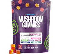 Gominolas de hongos orgánicos - Mejora la concentración y el sistema inmunológico, Sin gluten, Vegano, No OGM