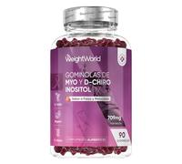 Gominolas de Inositol Myo y D-Chiro 709 mg - 90 Gominolas con Sabor Natural a Fresa y Melocotón - Complejo de Myoinositol con Arándano, Vitaminas y Minerales, Vegano y Sin OGM