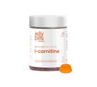 Gominolas de L-Carnitina con Vitaminas D3, B7 y Cromo - Apoyo al Metabolismo Energético - 60 Gummies Veganas - Sabor Naranja Natural - Función Muscular y Energía Jelly Pills Sports - para 1 mes