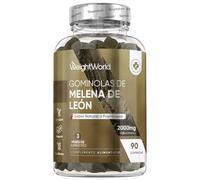 Gominolas de Melena de León 2000mg - 90 Gomitas Sabor Frambuesa - 3 Meses | Gummies de Extracto de Lions Mane, Suplemento Apto para Veganos, sin OGM, sin Gluten