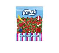 Gominolas de Vidal Mini Fresas Silvestres bolsa 1 Kg - Fresas del bosque de golosina, un clásico de los caramelos de goma sabor a fresa con el irresistible toque de Vidal - Tamaño mini - Sin Gluten y