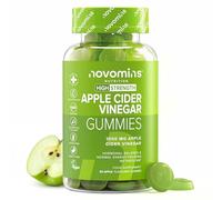Gominolas de Vinagre de Manzana - 1000mg Vinagre de Manzana Madre con Vitamina B12, B6 y D - Sin Gluten y Veganas - Salud Intestinal y Metabolismo - Apple Cider Vinegar - Novomins