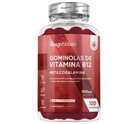 Vitamina B12 1000mcg - 120 Gominolas Sabor a Granada para 4 Meses de Suministro - La Vitamina B Contriubuye a la Reducción del Cansancio y la Fatiga (EFSA) - Aptas para Veganos y Sin Gluten