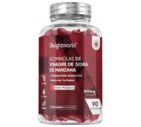 Gominolas Keto de Vinagre de Sidra de Manzana 1000mg - 90 Gominolas con la Madre y Vitamina C - Sabor Natural a Manzana, con Ácido Acético, Remolacha, Vitaminas Grupo B, Vegano - Sin Filtrar, Sin OGM