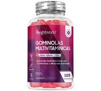 Gominolas Multivitaminas - Con 13 Vitaminas y Minerales - 120 Gominolas para Favorecer tu Sistema Inmune, Energía, Huesos y Músculos