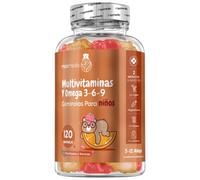 Gominolas Multivitaminas para Niños - 120 ositos - Con 17 vitaminas y minerales esenciales para apoyar su crecimiento y desarrollo