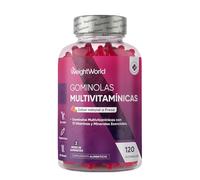 Gominolas Multivitaminas y Minerales 120 Gomitas Sabor Fresa para 2 Meses | Con 13 Vitaminas y Minerales Esenciales como Vitamina D3, A, C, B6, B12, E, Biotina, Zinc y Ácido Fólico y Más