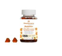 Gominolas Multivitamínicas para Rutinas de Energía y Bienestar Diario | B9 200 µg B12 5 µg Biotina 100 µg | Con Vitaminas A C D E B6 | Sin Azúcar | Sabor Naranja | Veganas y Sin Gluten | 60 Gummies