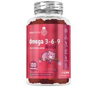 Gominolas Omega 3 6 y 9 para Ninos 120 Unidades Fresa y Frambuesa