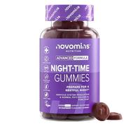 Gominolas para Dormir - Sin Azúcar - Alternativa a la Melatonina y Pastillas para Dormir - Magnesio, Vitamina B12, B6, L Teanina - Favorece el Sueño - 60 Gominolas con Magnesio - Novomins