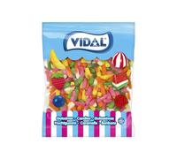 Gominolas Vidal Mini Dedos Surtidos bolsa 1 Kg - Variado mix de divertidos y riquísimos deditos. Divertidos dedos de golosina de llamativos colores y atractivo sabor a frambuesa en tamaño mini. ¡Para