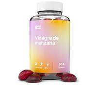 Gominolas Vinagre de Manzana | Dosis Alta 1000 mg | Sabor Manzana | Digestión Ligera y Metabolismo | 60 Gummies | Natural, Vegano, Sin Gluten | Con Ácido Fólico y Vitamina B12 | Con la Madre |Lote