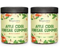 Gominolas Vinagre de Sidra de Manzana | 450mg | Deliciosas SIN AZÚCAR | Metabolismo & Digestión | Keto Apple Cider Vinegar ACV Gummies | 100% Vegano y Sin Aditivos | Vegavero (Paquete de 2)