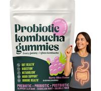 Gomita probiótica Kombucha: prebióticos, probióticos, sabor a felicidad de bayas, adecuada para hombres y mujeres
