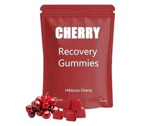 Gomitas Cherry Recovery (30 gomitas cada una), gomitas de cereza ácida, apoya la recuperación muscular, combate el dolor y aumenta la energía, sin OMG, veganas, sin gluten (1)