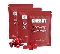 Gomitas Cherry Recovery (30 gomitas cada una), gomitas de cereza ácida, apoya la recuperación muscular, combate el dolor y aumenta la energía, sin OMG, veganas, sin gluten (3)