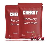 Gomitas Cherry Recovery (30 gomitas cada una), gomitas de cereza ácida, apoya la recuperación muscular, combate el dolor y aumenta la energía, sin OMG, veganas, sin gluten (2)