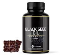 Gomitas De Aceite De Semilla Negra De Primera Calidad, Tratamiento Masticable De Apoyo Al Bienestar Diario, Botella De 60 Unidades(4pcs)