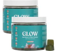 Gomitas de brillo de musgo marino, gomitas de brillo de musgo marino irlandés para mujeres y hombres con vitamina C, piel y uñas vitaminas con costeras, gummies para mujeres y hombres, 60 cuentas,2pcs