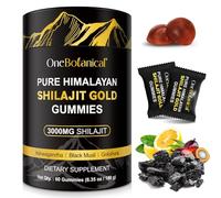 Gomitas de Shilajit, 60 Shilajit Gummies del Himalaya, Ácido Fúlvico y más de 85 Oligoelementos para el Sistema Inmunitario y el Equilibrio del Estrés - Veganas, Sin Azúcar