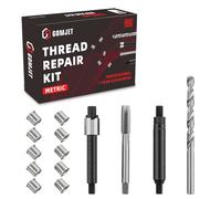 gomjet Kit de reparación de rosca métrica M6X1.0, con inserto de acero inoxidable M6X1.0X9.4 mm, 10 unidades