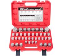 GOMJET ORFS Master - Juego de 80 tapones hidráulicos industriales para manguera y tubo de manguera y tuberías, roscado de precisión en ORFS y tamaños de tablero de 37° 4, 6, 8, 10, 12, 16