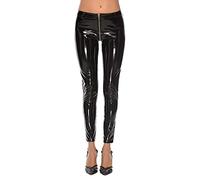 Gomma latticeGomma Lattice Leggings Leggings Costumi Donne Casual Skinny Pants, Nero, M