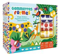 Gommettes formes: 12 planches à décorer et 350 autocollants