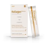 Gomo Colágeno intensivo en polvo 150 g - Hidrolizado de colágeno insípido con vitamina C, zinc y vitamina B12 - 10 porciones de 15 g - sin azúcar, sin lactosa y sin gluten