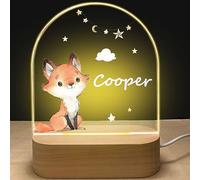 GOMOVING Lampara Personalizada con Nombre-Regalos Bebes Recien Nacidos Originales, Regalo de Bautismo Para Niños y Niñas, Lámpara Personalizada Para Decoración Infantil, Regalo de Nacimiento del Bebé