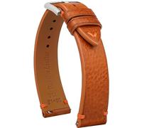 Gomvadr Correa de piel de liberación rápida, correa de reloj de piel de becerro italiana, correa de repuesto para hombres y mujeres, 16, 18, 19, 20, 21, 22 mm, 21mm, Cuero, Sin gemas