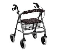 Gomyblomy Fundas de asiento para andador de bastón de caramelo para personas mayores, funda de Navidad para caminantes, bonitos accesorios de rodillo, lavables, fundas de asiento y respaldo