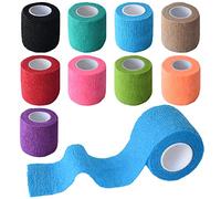 Gondiane 9 Pack 2" x 5 Yards Self Adhesive Bandage Wrap Self Stick Wrap for Ankle, Wrist, Finger, Sports, Breathable Cohesive Vet Tape for Pets (Multi Colors)
