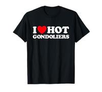 Gondolero, Divertido y Lindo, góndola de Venecia, Barca, Hombre Que Sale con un fanático de Las bromas Camiseta