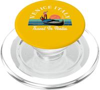 Gondolero Góndola Venecia Italia Vintage 70s 80s Estilo PopSockets PopGrip para MagSafe