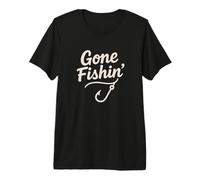 Gone Fishin' Funny Fishing Hook Shirt Hombres Mujeres Niños Pescadores Camiseta Premium