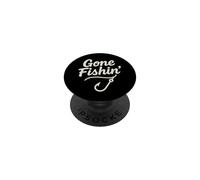 Gone Fishin' Funny Fishing Hook Shirt Hombres Mujeres Niños Pescadores PopSockets PopGrip Adhesivo