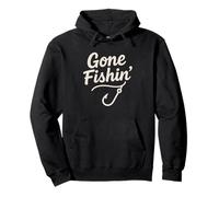 Gone Fishin' Funny Fishing Hook Shirt Hombres Mujeres Niños Pescadores Sudadera con Capucha
